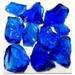 American Specialty Glass Recycled Chunky Glass Blue - Medium - 0.5-1 in. - 1 lbs