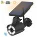 Security Camera Outdoor Solar Motion Sense Lights Battery Powered Wireless Pan Tilt Spotlight Lamp