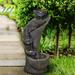 Kmowoo 23.5inches Outdoor Water Fountain with LED Light