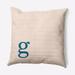 Simply Daisy 16 x 16 Modern Monogram Indoor/Outdoor Polyester Throw Pillow Autumn Blue