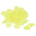 Uxcell 24mm Round Transparent Plastic Golf Ball Markers for Flat Position Mark Yellow 50 Pack