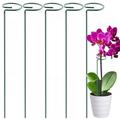 4 Pack Plant Support Stakes Garden Single Stem Flower Plant Support Plant Cage Support Ring Plant Sticks Plant Stakes for Indoor Plants Amaryllis Orchid Peony Tomato Flower 40CM/15.8INCH