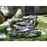 Staggered Rock Canyon Cascading Garden Fountain Sculpture by Xoticbrands - Veronese Size (Large)