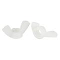 M6 Wing Nuts Butterfly Nut Nylon White 50 Pack