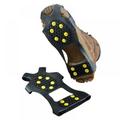 Ice Cleats Ice Grips Traction Cleats Grippers Non-Slip Over Shoe/Boot Rubber Spikes Crampons with 10 Steel Studs Crampons