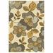6 x 9 ft. Ivory & Gray Large Floral Blooms Indoor & Outdoor Area Rug