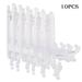 Sufanic 10Pcs 3inch Plastic Display Plate Stand Easel Frames Pictures Bowls Holder Clear