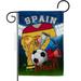 Ornament Collection World Cup Spain Soccer Sports 13 x 18.5 in. Double-Sided Decorative Vertical Garden Flags for House Decoration Banner Yard Gift