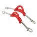 Scuba Choice Diving Stainless Steel Red Spring Fin Straps Screw Locked Style - Pair Medium