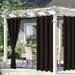 Outdoor Curtains for Patio - Waterproof Blackout Curtains Privacy Drape Balance Summer Heat & Winter Cold for Pergola Lawn Corridor Pavillion 1 Pc W 52 x L 108 inch Black