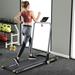 2 in 1 Folding Treadmill 2.5HP Horizontally Foldable Electric Treadmill Motorized Running Machine Walking Jogging for Man Woman Home Office Gym Set