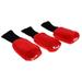 3Pcs Long Neck Golf Club Head Cover Wood Headcover for Women red /Black