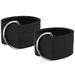 Carevas 2pcs Fitness Padded Ankle Straps for Cable Machines Adjustable Ankle Cuffs Glute Leg Workout