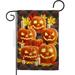 Pumpkin Patch Garden Flag Fall Halloween 13 x 18.5 in. Double-Sided Decorative Vertical Flags for House Decoration Banner Yard Gift