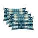 RSH DÃ©cor Indoor Outdoor Set of 4 Pillows 26 x 16 Kokoma Capri Blue