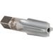 Hertel 1/2-14 NPT 4 Flute HSS Standard Flute Tap Chrome Finish 3-1/8 OAL 1-3/8 Thread Length 11/16 Shank Diam 0.515 Square Regular Hook