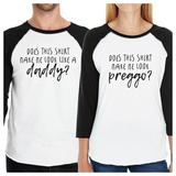 Look Like A Daddy Preggo Matching Baseball Shirts Pregnancy Reveal