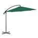 Dcenta Cantilever Umbrella with Steel Pole Folding Beach Parasol for Backyard Terrace Poolside Supermarket Outdoor Furniture 118.1 x 102.4 Inches (Diameter x H)