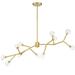 Miseno Ml98607 11 Light 44 Wide Led Abstract Chandelier - Brass