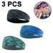 Men s Headbands 3 Pack Sweat Workout Headbands for Men Sport Cooling Headbands for Running Crossfit Fitness Yoga Cycling Hiking