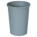 Rubbermaid Commercial FG294700GRAY Untouchable 11-Gallon Plastic Round Waste Receptacle - Gray