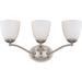 Nuvo Wall Fixture 3L Vanity Brushed Nickel 60-5033