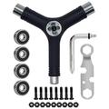 All Accessory with 4 Bearings Portable Y Tool for Skateboard