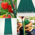 TINKER Garden Plant Stakes Green Bamboo Sticks Sturdy Flower Plant Support Stakes Wood Bamboo Sign Poster Garden Sticks(50pcs 16in)