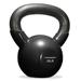 Philosophy Gym Vinyl Coated Cast Iron Kettlebell Weight 20 lbs - Black