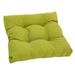Blazing Needles 19 in. Squared Solid Spun Polyester Tufted Dining Chair Cushion Lime