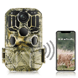 CAMPARK WiFi Bluetooth Trail Camera 24MP 1296P Night Vision Game Camera 3 PIR 0.2s Motion Activated Hunting Deer Camera Waterproof IP66 for Monitoring Outdoor Wildlife Trail Cam 2.0 LCD