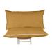 Vargottam Indoor/Outdoor Polyester Fabric Lumbar Pillow With Insert All-Weather Waterproof Decorative Throw Pillow for Patio Furniture-Set of 2 - Beige