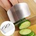 Yesbay Vegetable Cutting Stainless Steel Double Finger Protector Guard Kitchen Tool Stainless Steel