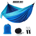 XGEEK Hammock Single Double Camping Lightweight Portable Hammock for Outdoor Hiking Travel Backpacking - Nylon Hammock Swing - Support 400lbs Suitable for Traveling Beach Backyard Courtyard Hiking