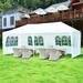 SamyoHome 10 x20 Wedding Party Canopy Tent 4 Sidewalls with Windows Great for Outdoors
