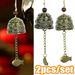 Travelwant 2 Packs Vintage Dragon Fengshui Bell Toy Good Luck Bless for Good Luck Blessing Home Garden Hanging Windchime Blessing Decoration Gift-7.09â€™â€™