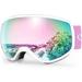 Findway Kids Ski Goggles Anti-Fog Child Snowboard Goggles for Boys Girls Toddler 3-8 Years Old