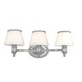 3 Light Vanity Light 23.75 inches Wide By 7.5 inches High-Polished Nickel Finish Bailey Street Home 116-Bel-633906