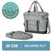 CleverMade 30 Can Pacifica Collapsible Cooler Grey/Charcoal