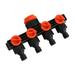 4 Way Garden Hose Splitters Diverter Tap Hose Connector Hose Splitter 4 Way Water Distributor For Outdoor Sprinkler Drip Irrigation Systems