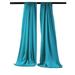 LA Linen BDpop96x58-Pk2-TurquoiseDrkP52 Polyester Poplin Backdrop Drape Dark Turquoise - 96 x 58 in. - Pack of 2