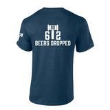 New York Baseball Judge 62nd Home Run Record 62 Beers Dropped Funny Mens Short Sleeve T-shirt Graphic Tee-Navy-large