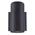 HomeRoots 398522 6.88 x 4.5 x 4.63 in. 1-Light Matte Black Cylinder Wall Sconce