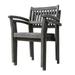 CLEARANCE! Dining Table Renaissance Outdoor Patio Hand-scraped Wood Stacking Armchair (Set of 2)