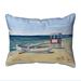 Betsy Drake Interiors Ocean City Lifeguard Stand Large Indoor/Outdoor Pillow 16x20