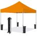 Super Premium 10 x10 Ez Pop up Canopy Tent Bonus Wheeled Bag (Orange)