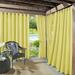 Sun Zero Sailor Indoor/Outdoor UV Protectant Room Darkening Grommet Curtain Panel 54 x84 Yellow