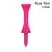 Durable Colorful Training Practice Accessories Sports Part Golf Tees Golfer Ball Tees Holder Durable Rubber ROSE RED 57MM