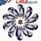 Jinyi For 10X Craftsman Club Fits Any Golf Iron Set Head Covers Headcovers Us Flag