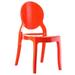 35.5 Red Glossy Outdoor Patio Bistro Chair